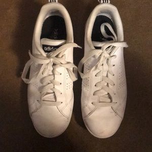 All white Adidas All stars